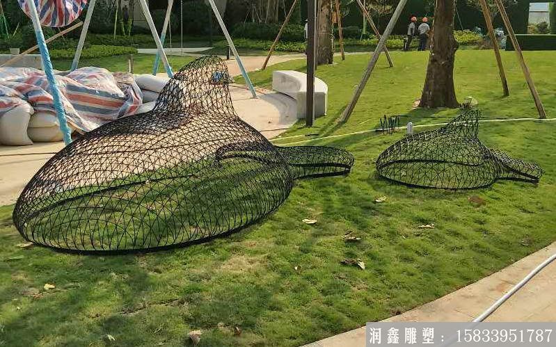 不銹鋼魚(yú)安裝效果圖