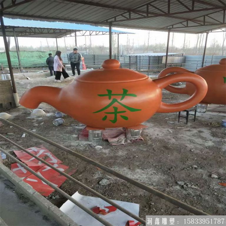 紫銅景觀茶壺，流水茶壺，景區(qū)天壺