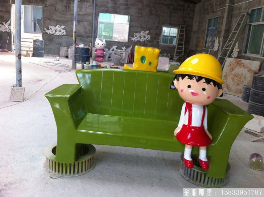 玻璃鋼卡通丸子雕塑 加工廠家