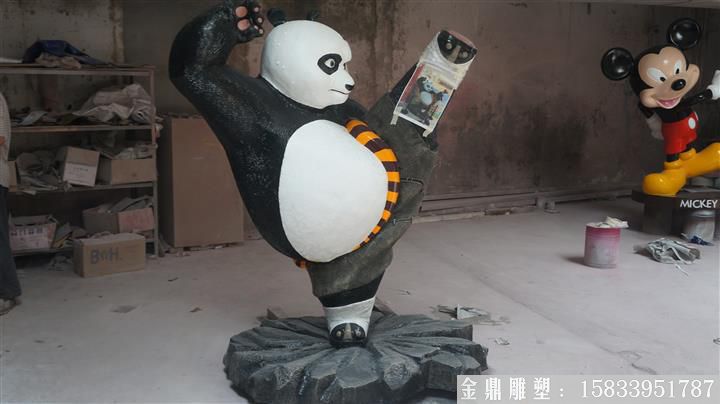 玻璃鋼熊貓雕塑 廠(chǎng)家來(lái)圖定制