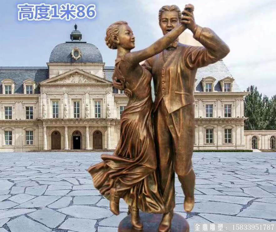 玻璃鋼男女跳舞人物雕塑 廠家來(lái)圖定制