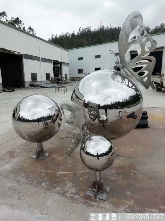 不銹鋼圓球雕塑廠家定制